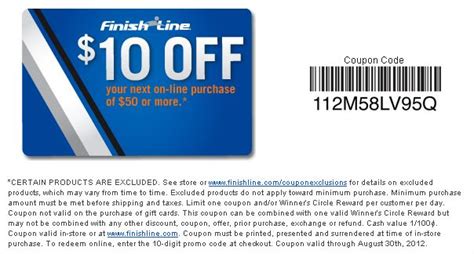 finish line coupons 10 off 50